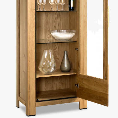 Dubová vitrina jednodveřová - prava , Vitríny- 11