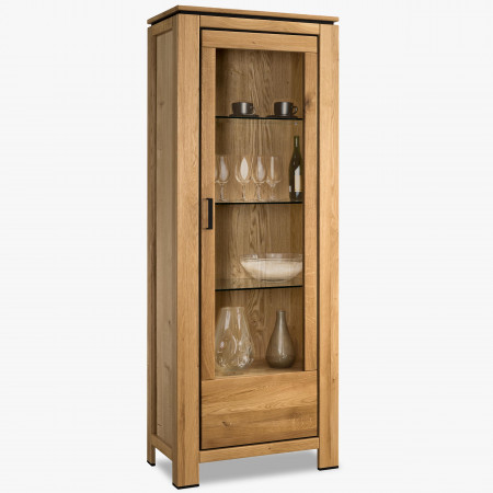 Dubová vitrina jednodveřová - prava , Vitríny- 1