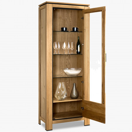 Dubová vitrina jednodveřová - prava , Vitríny- 3