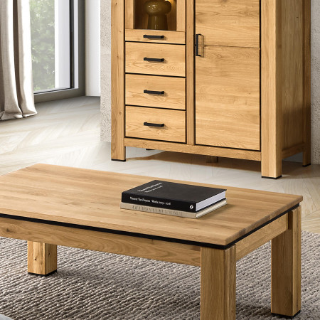 Dubový konferenční stolek 120 x 70 cm , Vitríny- 3