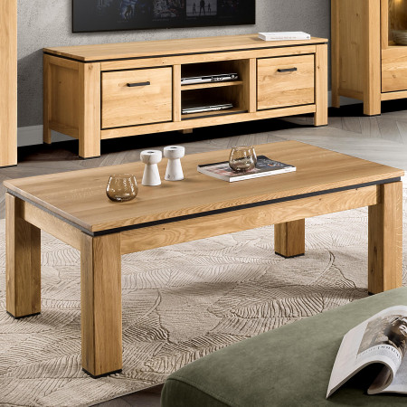 Dubový konferenční stolek 120 x 70 cm , Vitríny- 2