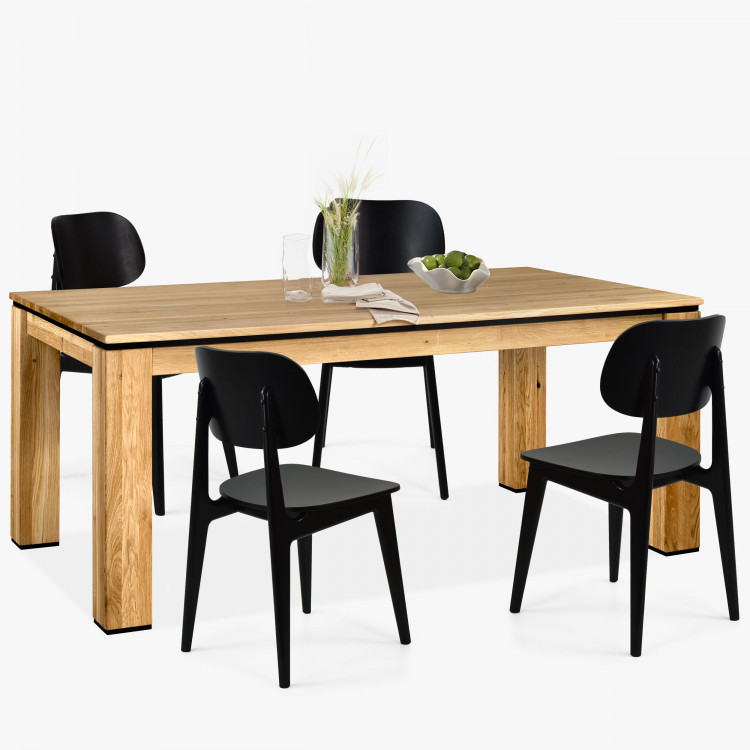 Dřevěný dubový stůl 180 x 100 cm , Jídelní stoly- 3