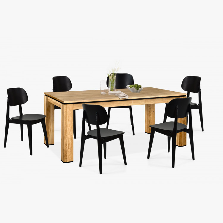 Dřevěný dubový stůl 160 x 90 cm , Jídelní stoly- 7