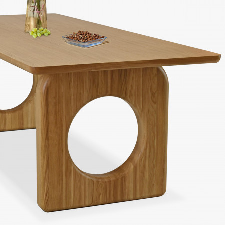 Designový jídelní stůl dub 220 x 95 cm , Jídelní stoly- 6