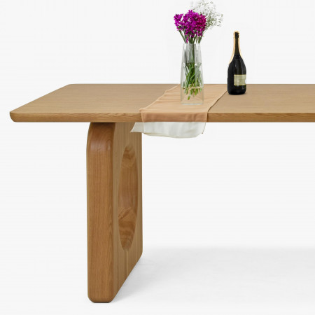 Designový jídelní stůl dub 220 x 95 cm , Jídelní stoly- 7