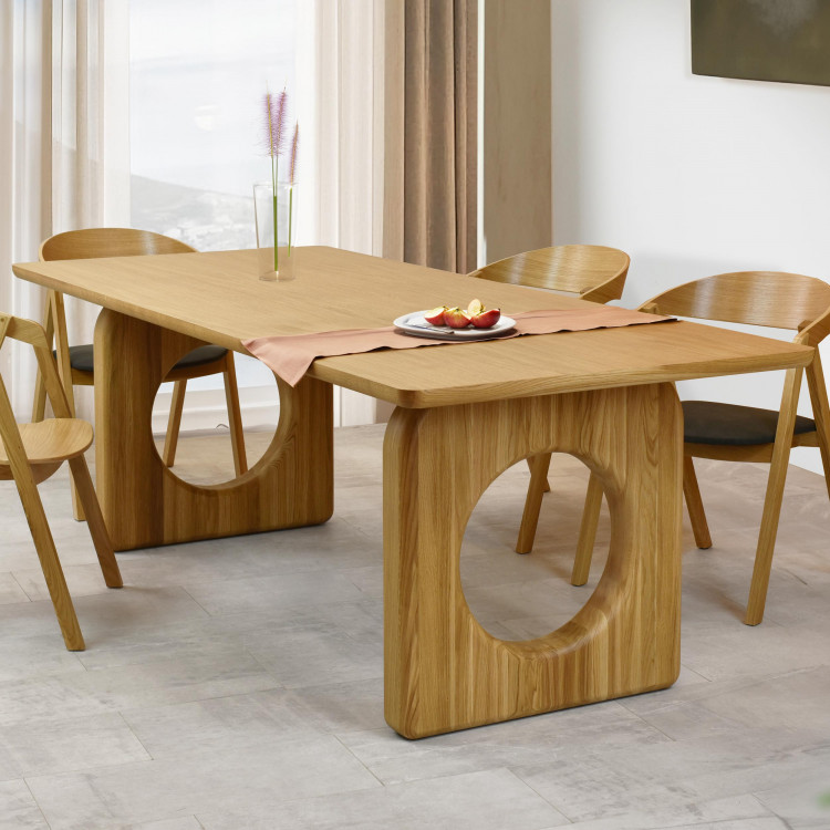 Designový jídelní stůl dub 220 x 95 cm , Jídelní stoly- 2