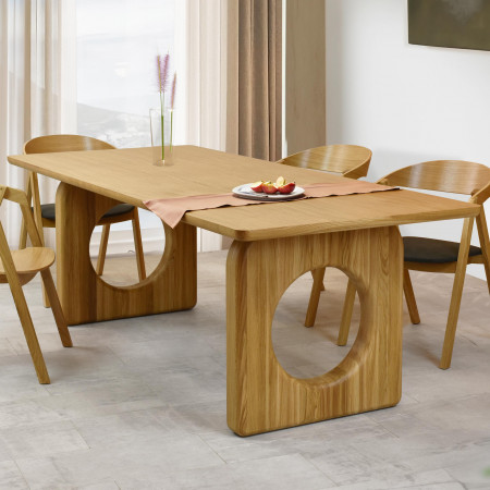 Designový jídelní stůl dub 220 x 95 cm , Jídelní stoly- 2
