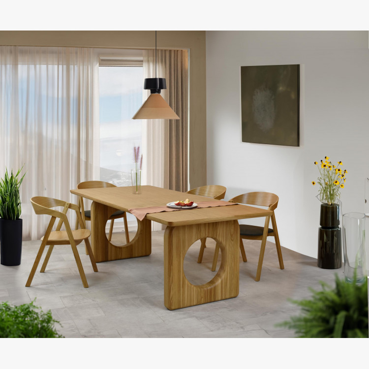 Designový jídelní stůl dub 220 x 95 cm , Jídelní stoly- 11