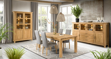 Luxusná dubová vitrína, Alexandra 12 , vitríny- 11