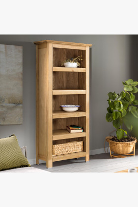 Dřevěný dubový regál , Alexandra 16 , Vitríny- 1