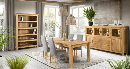 Masivní jídelní stůl dubový, Alexandra 210 x 100 , Jídelní stoly- 13