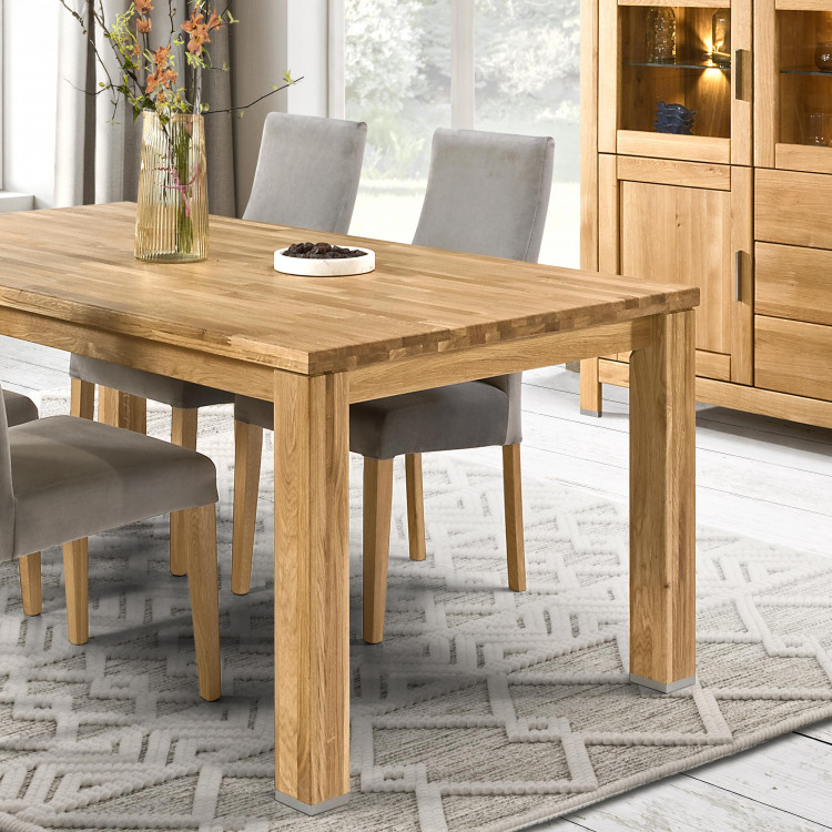 Jedálenský stôl z dubového masívu, Alexandra 160 x 90 , Jedálenské stoly- 1