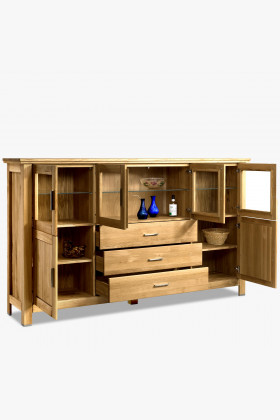 Veľká dubová komoda do obývačky, Alexandra 48 , Komody- 1 2