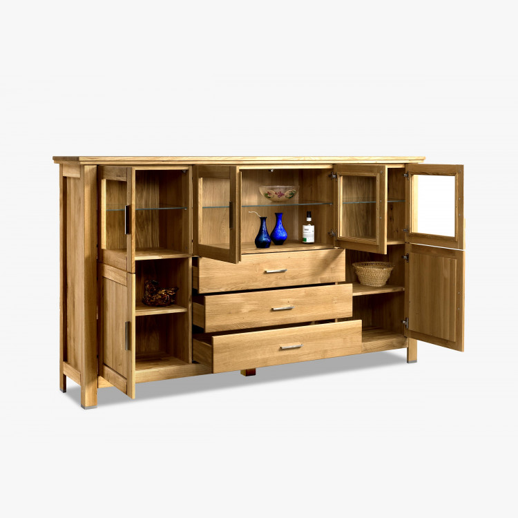 Veľká dubová komoda do obývačky, Alexandra 48 , Komody- 14