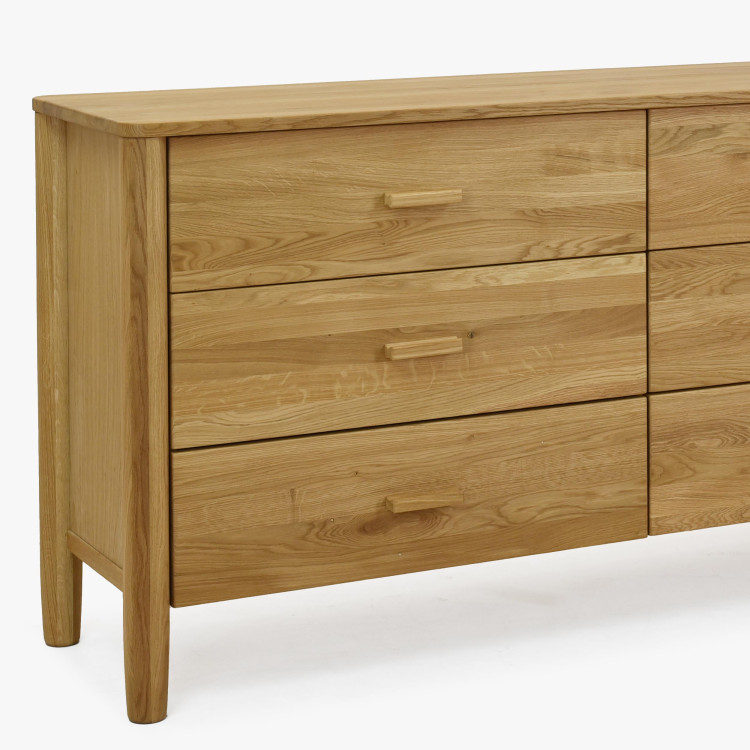 Dubová komoda z masívu šuplíková , Komody- 4