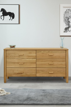 Dubová komoda z masívu šuplíková , Komody- 1 2