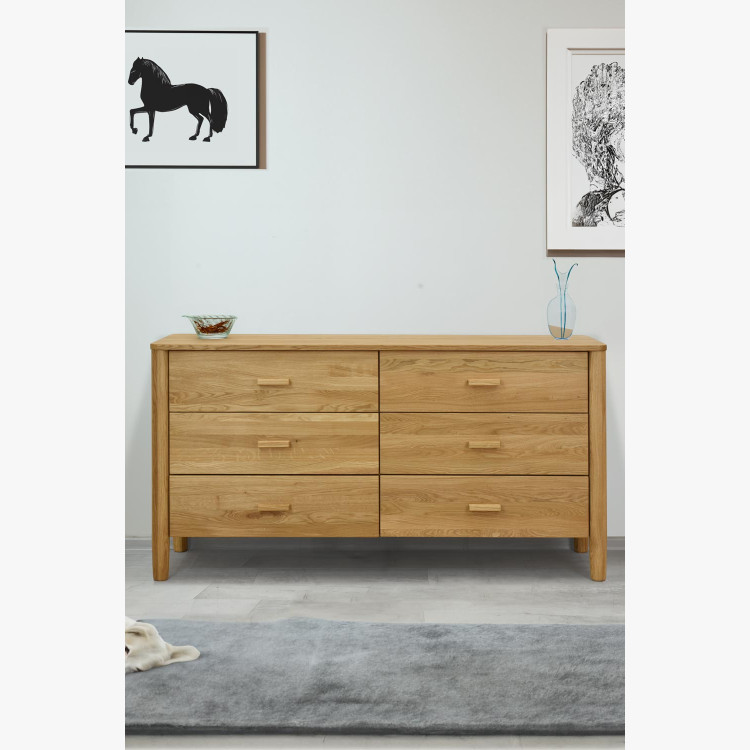 Dubová komoda z masívu šuplíková , Komody- 2