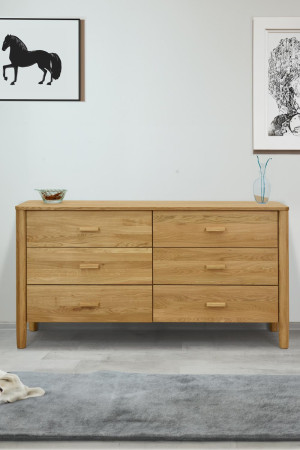 Dubová komoda z masívu šuplíková , Komody- 2