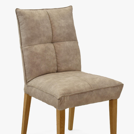 Komfortní jídelní židle Riga šedé čalunění , Jídelní židle- 8