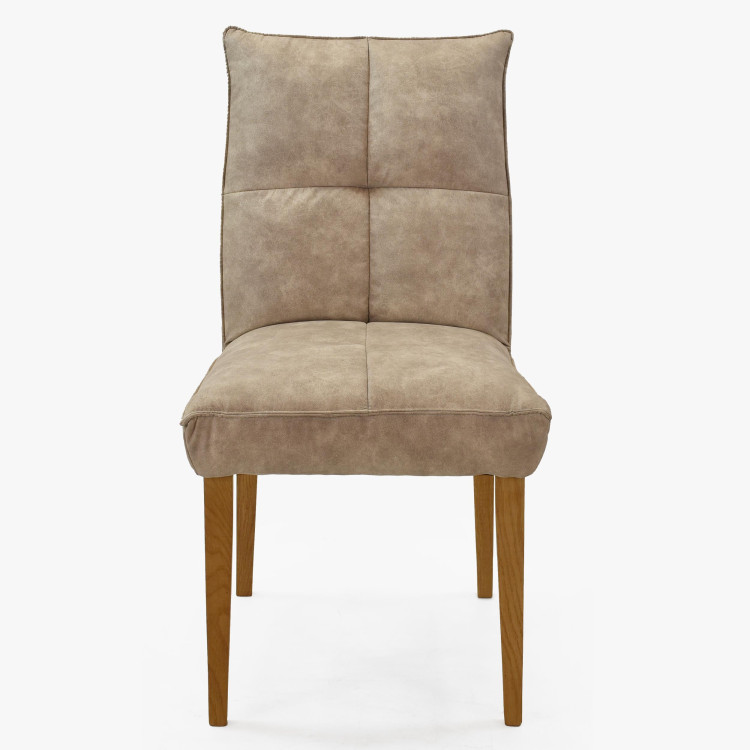 Komfortní jídelní židle Riga šedé čalunění , Jídelní židle- 9