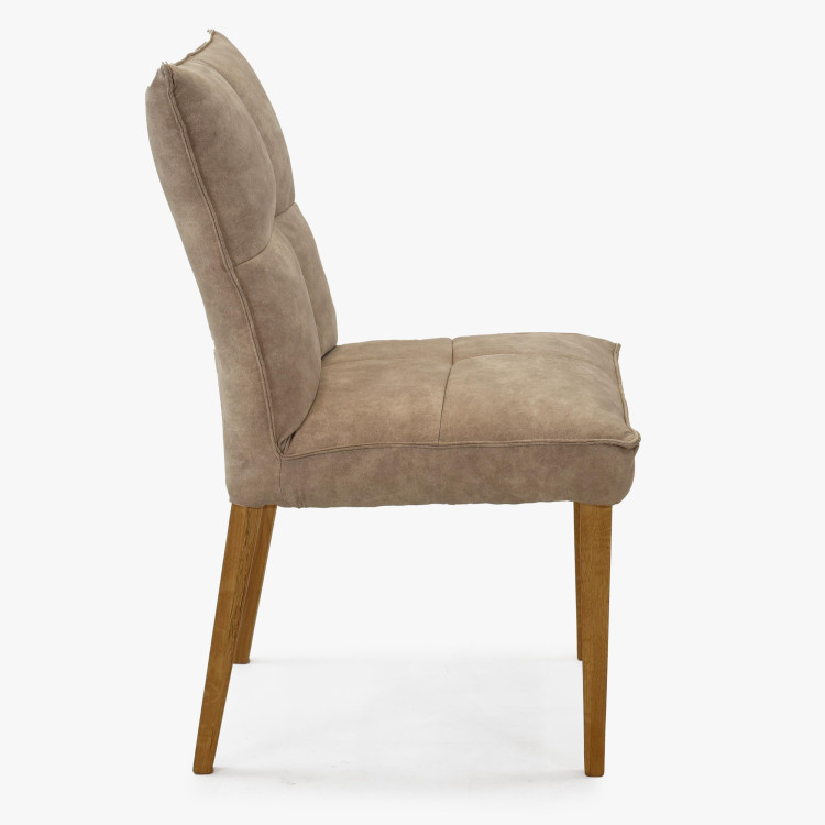 Komfortní jídelní židle Riga šedé čalunění , Jídelní židle- 10