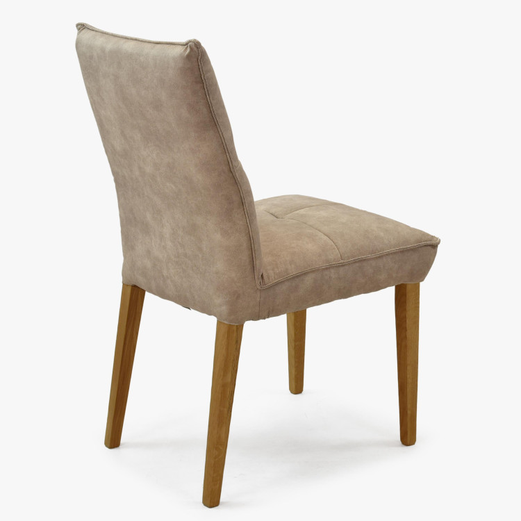 Komfortní jídelní židle Riga šedé čalunění , Jídelní židle- 11