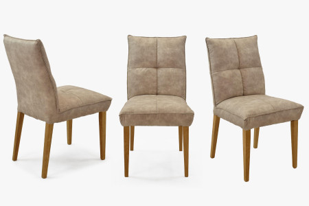 Komfortní jídelní židle Riga šedé čalunění , Jídelní židle- 12