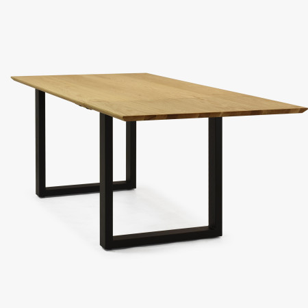 Stůl z masivu dub a rozkladem 140 (+50 cm) x 90 cm , Jídelní stoly- 4