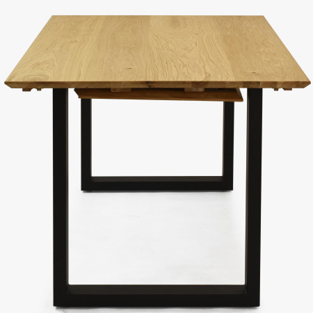 Stůl z masivu dub a rozkladem 140 (+50 cm) x 90 cm , Jídelní stoly- 6