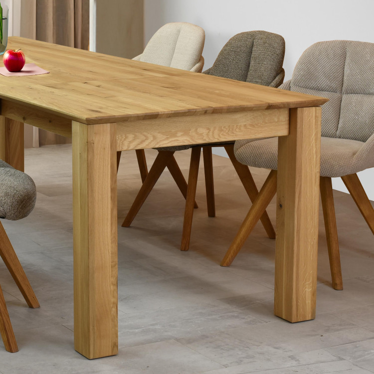 Dřevěný rozkládací stůl 160 x 90 cm, + 70 cm , Jídelní stoly- 2