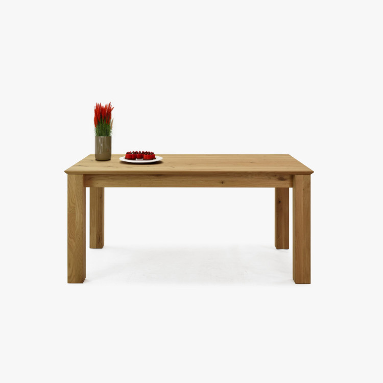 Dřevěný rozkládací stůl 160 x 90 cm, + 70 cm , Jídelní stoly- 14