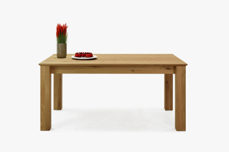 Dřevěný rozkládací stůl 160 x 90 cm, + 70 cm , Jídelní stoly- 14