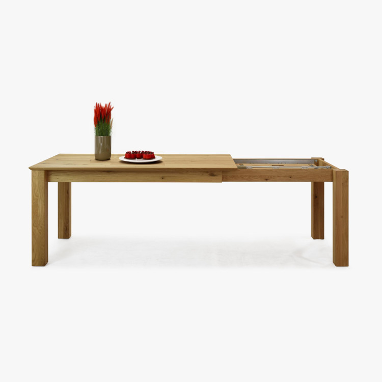 Dřevěný rozkládací stůl 160 x 90 cm, + 70 cm , Jídelní stoly- 5