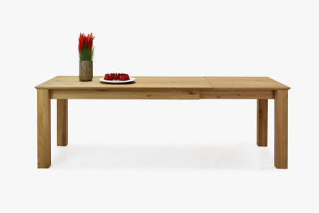 Dřevěný rozkládací stůl 160 x 90 cm, + 70 cm , Jídelní stoly- 6