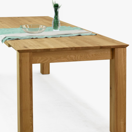 Dřevěný rozkládací stůl 160 x 90 cm, + 70 cm , Jídelní stoly- 15