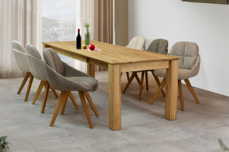 Dubové křeslo hnědé , Jídelní židle- 8