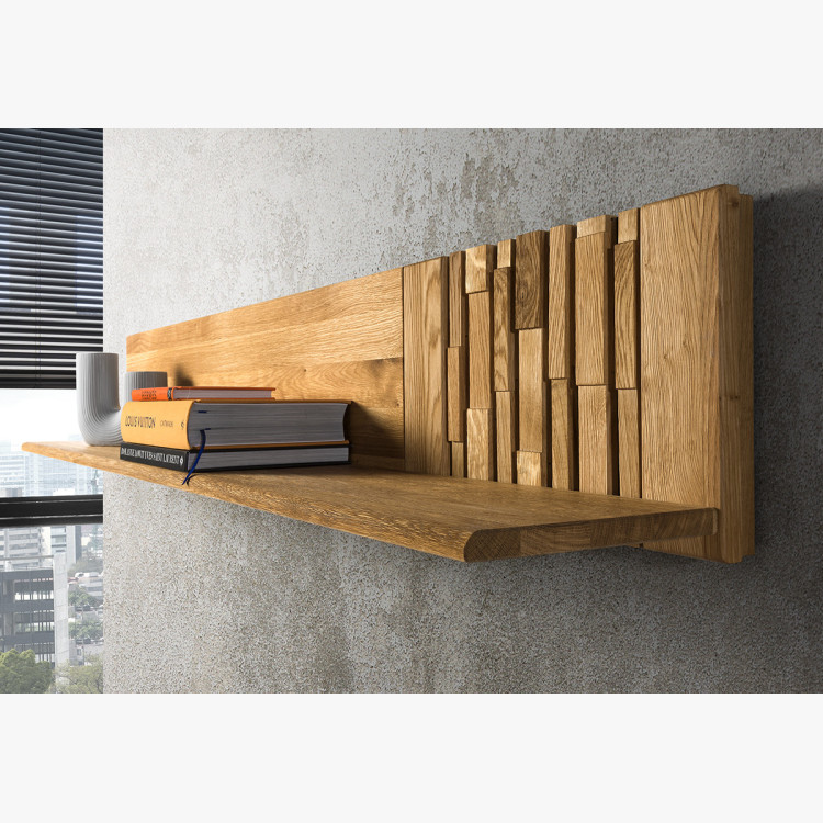 Dubová police na zeď