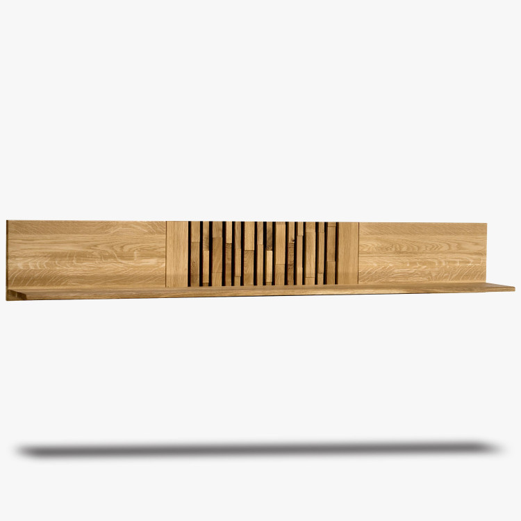 Dubová police na zeď