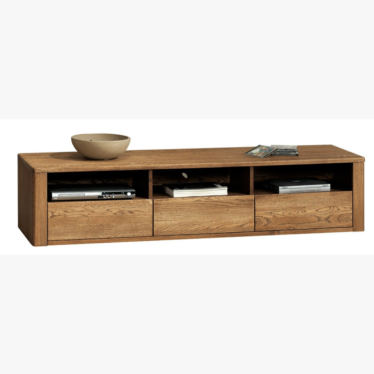 Obývací stěna z masivu, Nice barva ořech