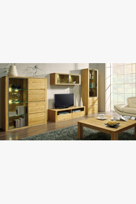 Moderní nábytek do obýváku z dubu Nice 2