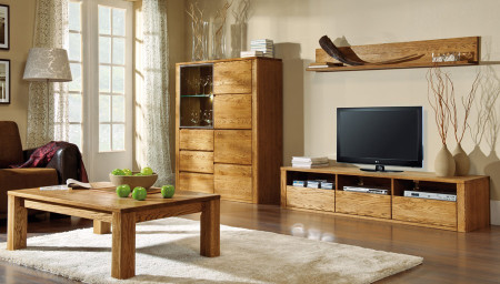 Dubová komoda dlouhá, Nice 49 barva dub ořech