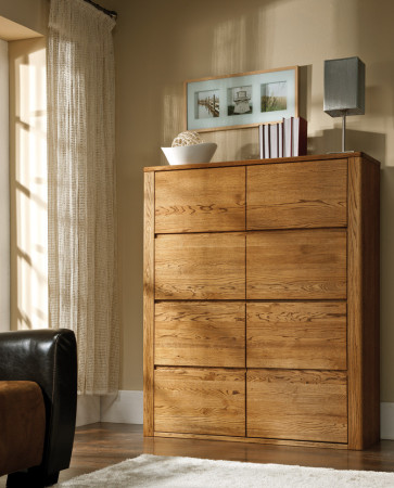 Dubová dlouhá police, Nice 31 dub ořech