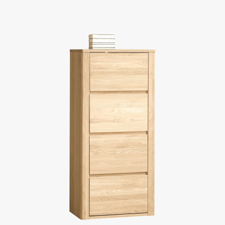 Úzká dubová komoda, Nice 50 dub bianco