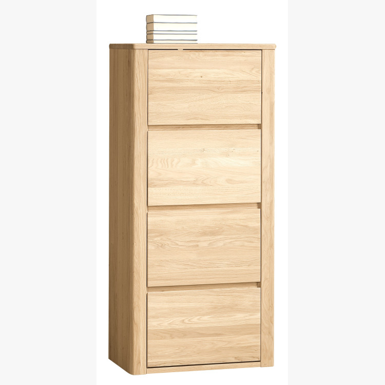 Úzká dubová komoda, Nice 50 dub bianco