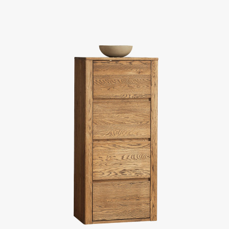 Úzká dubová komoda, Nice 50 dub ořech