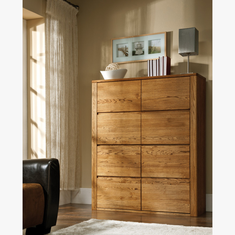 Úzká dubová komoda, Nice 50 dub ořech