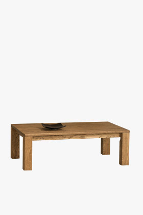 Moderner Beistelltisch aus massivem Eichenholz, rechteckig