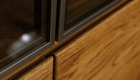 Dvou-dveřová vitrina z dubu, Nice 12 dub bianco