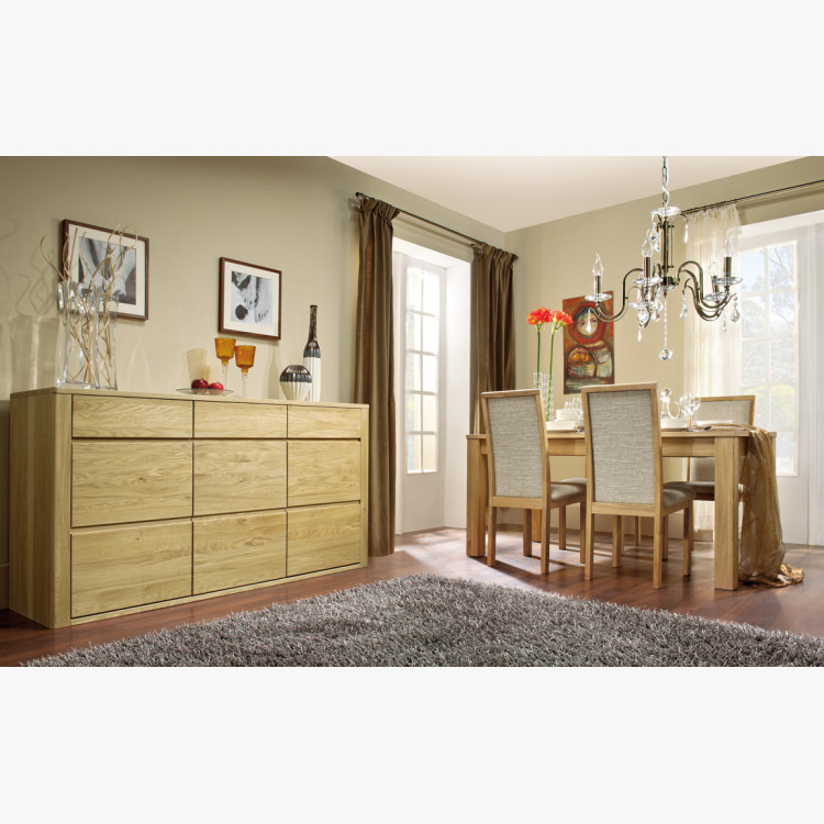 Moderní vitrina do obýváku, Nice 46 dub ořech