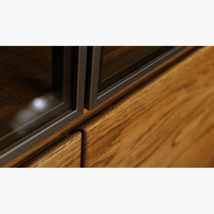 Dvou-dveřová vitrina z dubu, Nice 12 dub natural